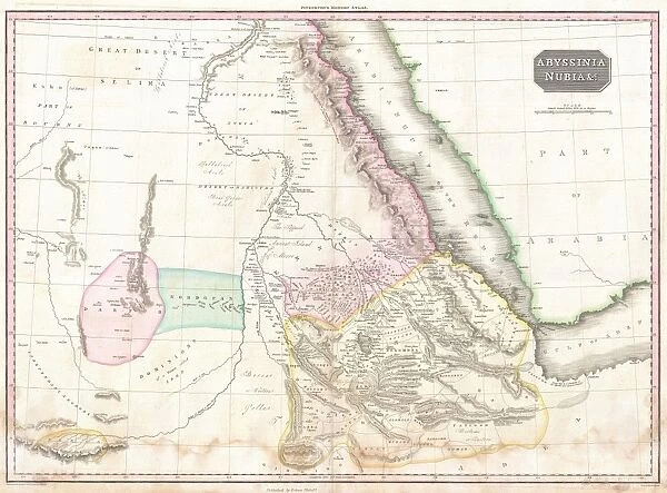 1818, Pinkerton Map of Nubia, Sudan and Abyssinia, John Pinkerton, 1758 - 1826, Scottish