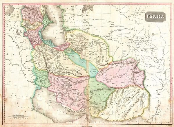 1818, Pinkerton Map of Persia, Iran, Afghanistan, John Pinkerton, 1758 - 1826, Scottish