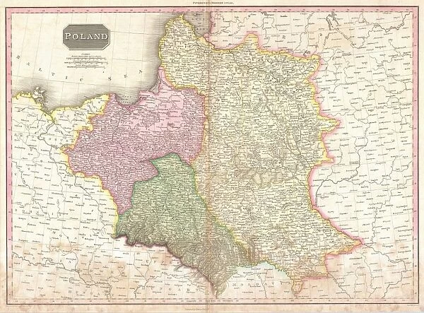 1818, Pinkerton Map of Poland, John Pinkerton, 1758 - 1826, Scottish antiquarian
