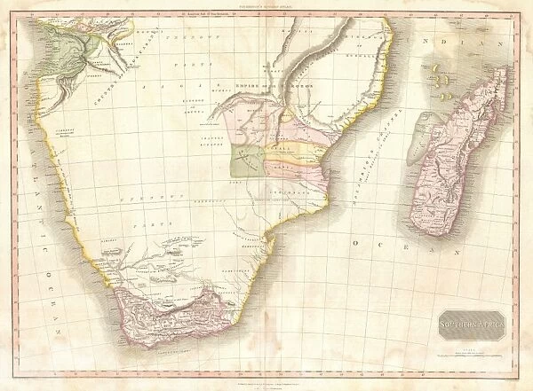 1818, Pinkerton Map of Southern Africa, Congo, Monomotapa, Cape Colony, John Pinkerton