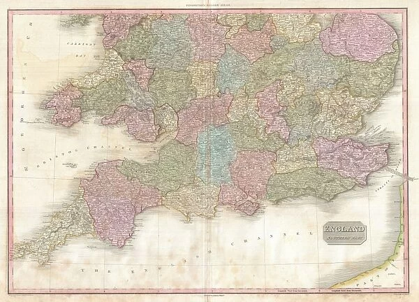1818, Pinkerton Map of Southern England, includes London, John Pinkerton, 1758 - 1826