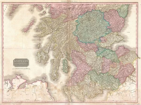 1818, Pinkerton Map of Southern Scotland, John Pinkerton, 1758 - 1826, Scottish antiquarian