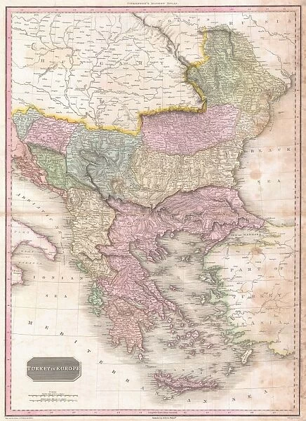 1818, Pinkerton Map of Turkey in Europe, Greece andamp, the Balkans, John Pinkerton