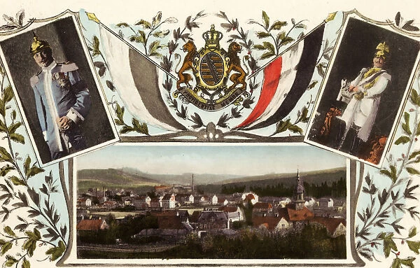 1908 Landkreis Mittelsachsen Army Saxony Texts
