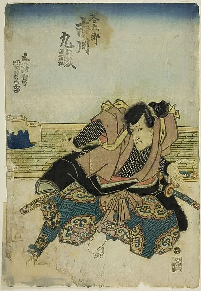 actor Ichikawa Kuzo II Tanigoro c. 1842 Utagawa Kunisada II