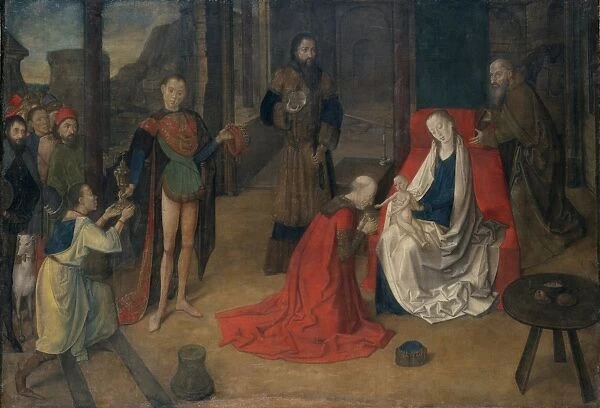 Adoration Magi ca 1465 Distemper canvas 43 x 63