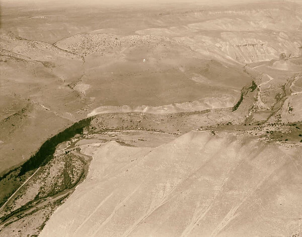 Air views Yarmuk River Valley 1937 Israel