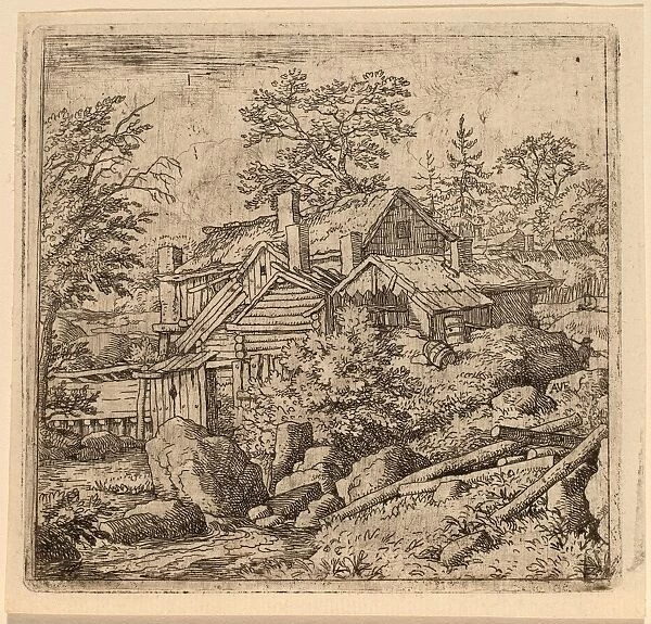 Allart van Everdingen (Dutch, 1621 - 1675), Hamlet on a Mountain Side, probably c