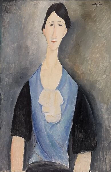 Amedeo Modigliani Young Woman Blue Giovane donna