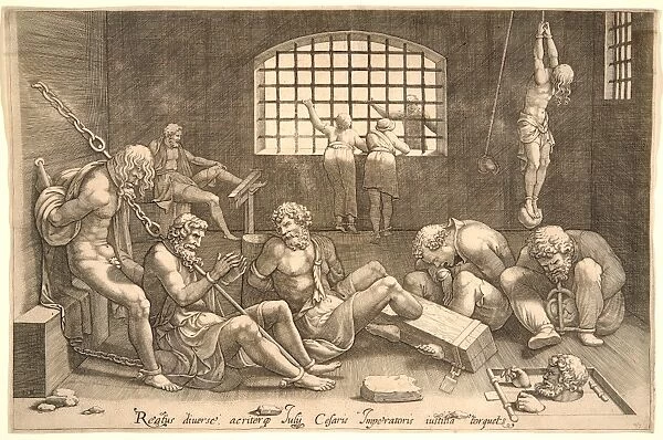 Anonymous after Giulio Romano (Italian, probably 1499 - 1546). The Prison, ca. 1535-1550