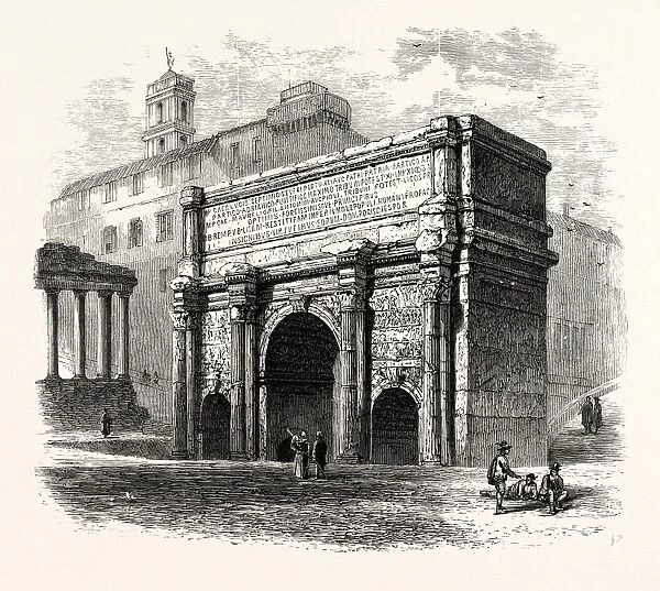 Arch of Septimius Severus in the Roman Forum. Rome, Italy