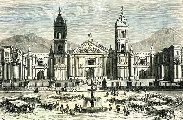 arequipa, public space, square and, architecture, house of God, church, religion