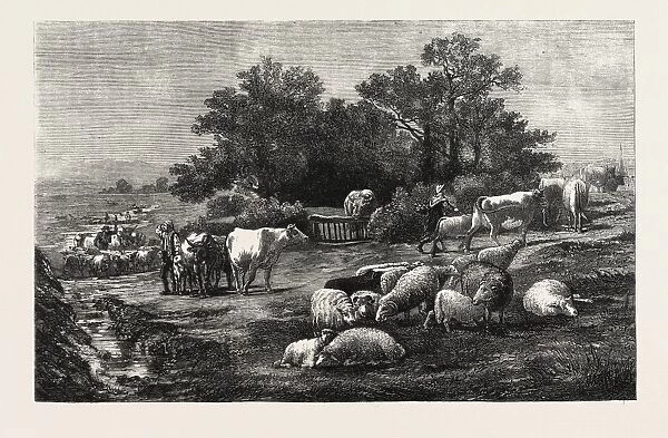 The Arrival at the Fair: a Scene in Auvergne, by M. Auguste Bonheur