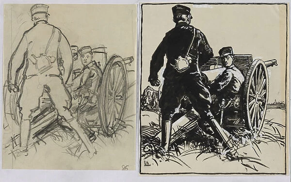 Artillelurs belges 1914 Auguste Louis Lepere