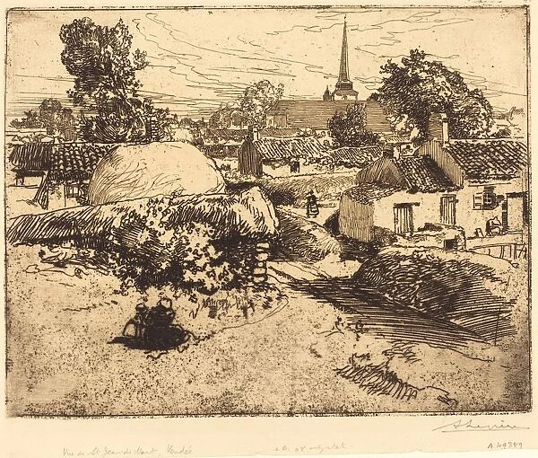 Auguste Lepa┼íre (French, 1849 - 1918), View of St. -Jean-de-Mont, Vendee (Vue de St