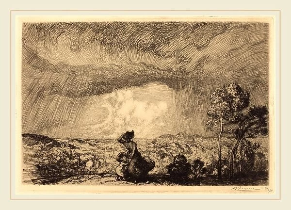 Auguste Lepere, Storm on the Dune, Vendee (L orage sur la dune, Vendee), French