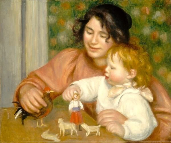 Auguste Renoir, Child with Toys-Gabrielle and the Artists Son, Jean, French