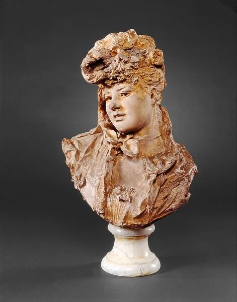 Auguste Rodin, Bust of a Woman, French, 1840-1917, 1875, terracotta with plaster