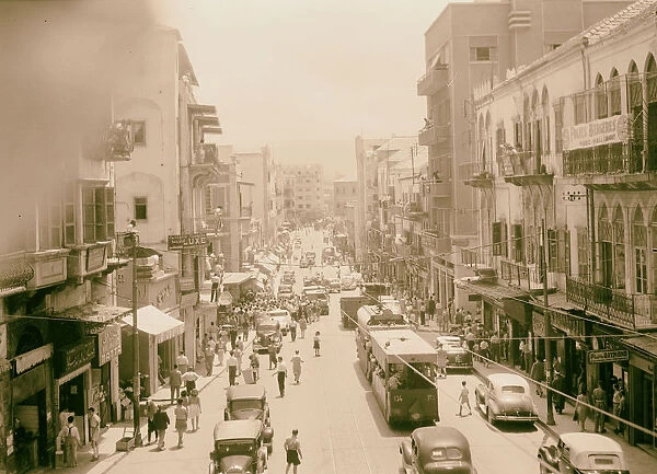 Ave Wegand Place des Cannons Beirut 1945 Lebanon