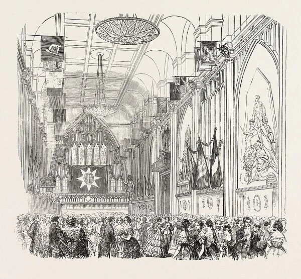 Ball at Guildhall, in Aid of the Patriotic Fund, London, Uk, 1854