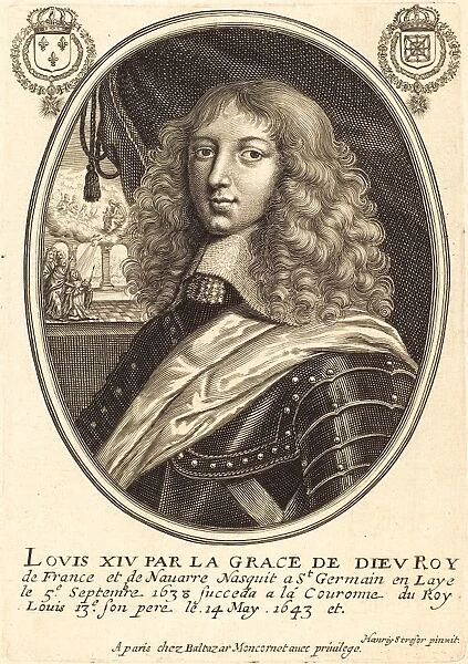 Balthasar Moncornet after Henry Stresor, French (c. 1600-1668), Louis XIV, King of France