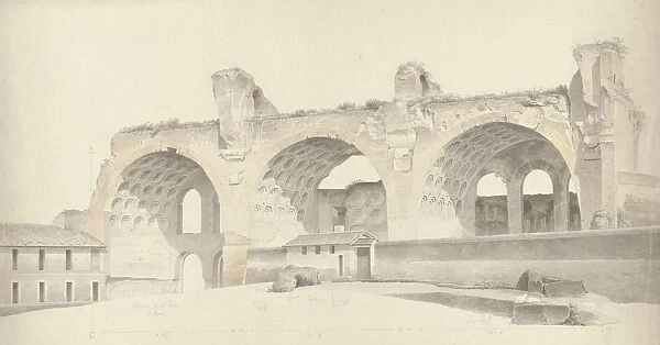 Basilica Maxentius Constantine Rome Drawing group