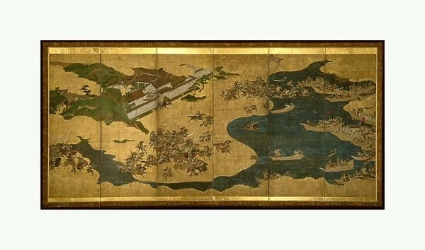 Battle Yashima Scenes Tale Heike Edo period 1615-1868