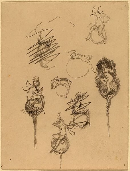 Beatrice Godwin Whistler, Studies for Jewelry Designs [recto], British, 1857 - 1896