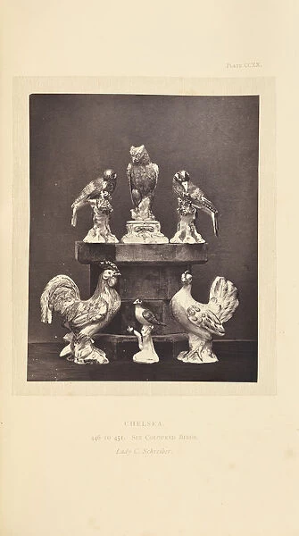 Six bird figurines William Chaffers English 1811