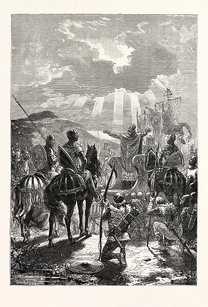 A Bishop Blessing the Troops before the Battle