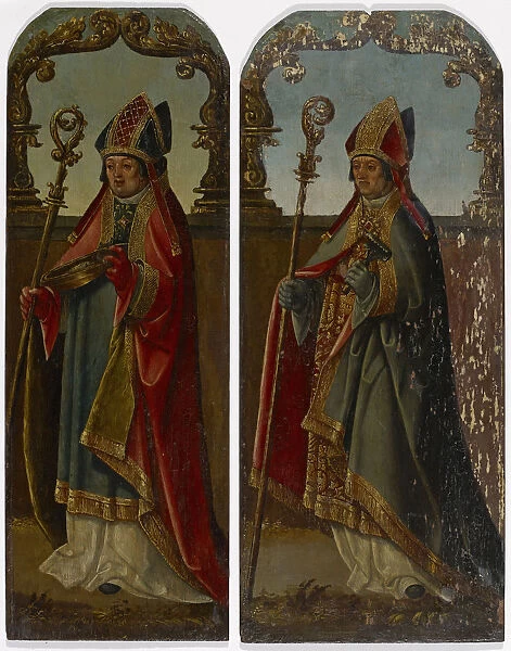 Two bishops St. Ulrich St. Blaise 16th century