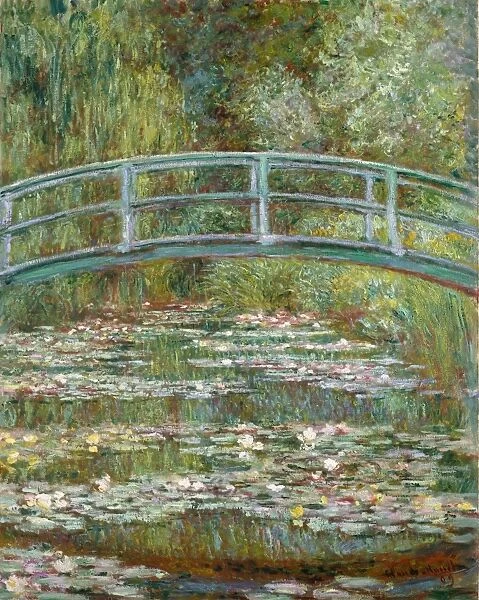 Bridge Pond Water Lilies 1899 Oil canvas 36 1  /  2 x 29