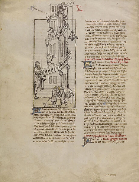 Building Tower Babel First Master Bible historiale