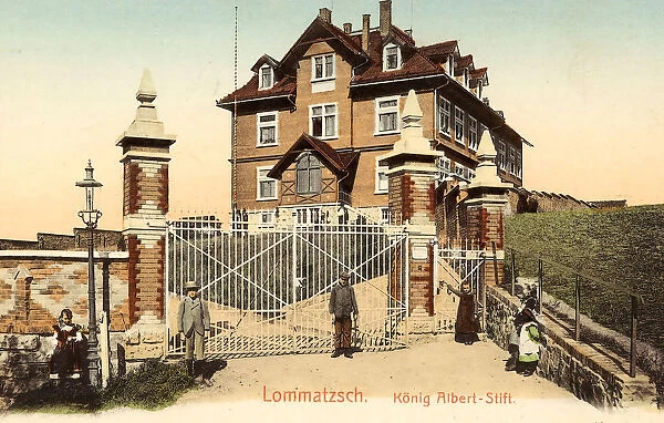 Buildings Lommatzsch Gates Saxony 1903 Landkreis MeiBen