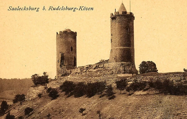 Burg Saaleck 1912 Saxony-Anhalt Bad Kosen