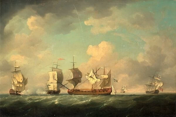 The Capture of the Marquis d Antin and the Louis Erasme'
