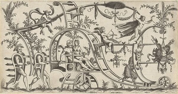 Chariot which a man and a woman, Anonymous, 1550