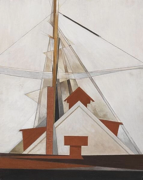 Charles Demuth Masts 1919 Tempera composition board