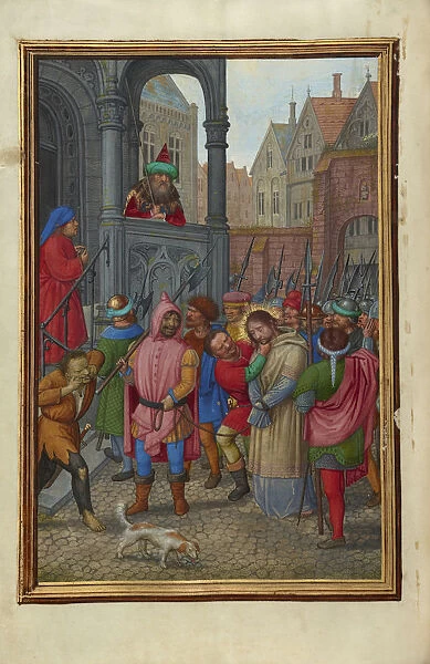 Christ Led Herod Pilate Simon Bening Flemish