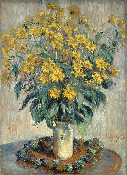 Claude Monet, Jerusalem Artichoke Flowers, French, 1840 - 1926, 1880, oil on canvas