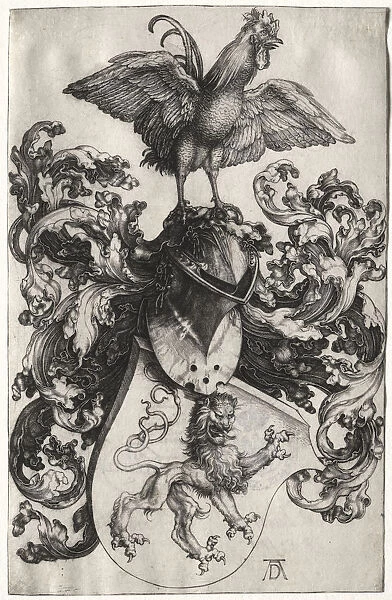 Coat Arms Lion Cock 1503 Albrecht Dürer