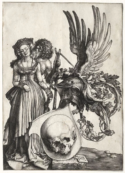 Coat Arms Skull 1503 Albrecht Dürer German