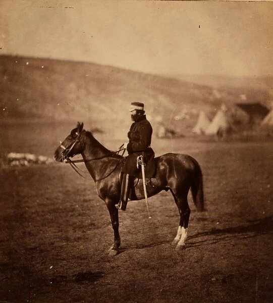Colonel Shewell, C. B. commanding Hussar Brigade, Crimean War, 1853-1856, Roger Fenton