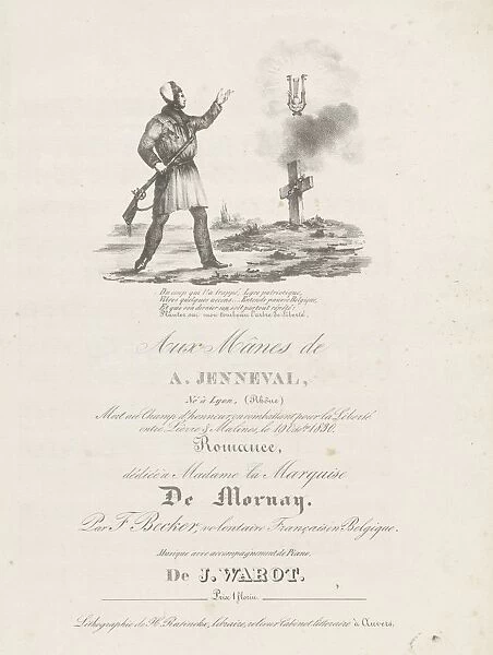 Composition honor Jenneval 1830 Aux Manes de A