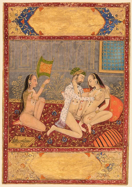 Couple Erotic Embrace 1720-30 Northwestern India