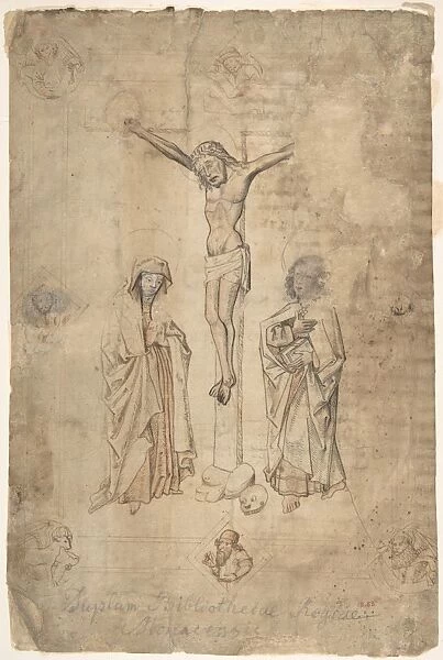 Crucifixion Virgin St John Evangelist 15th century