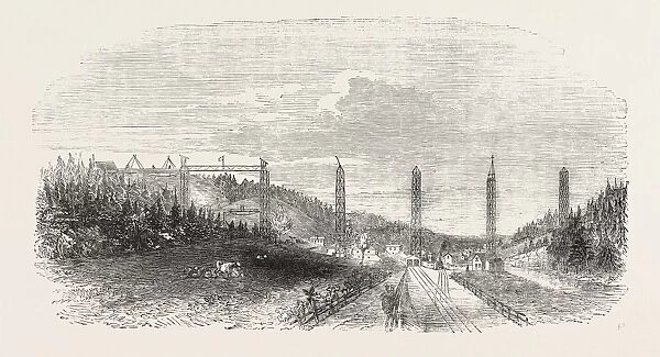The Crumlin Viaduct, on the Western Valley Railway, 1854, Uk
