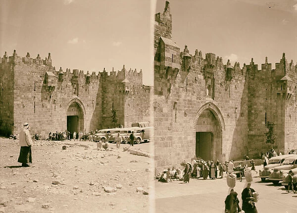 Damascus Gate Jerusalem 1925 Israel