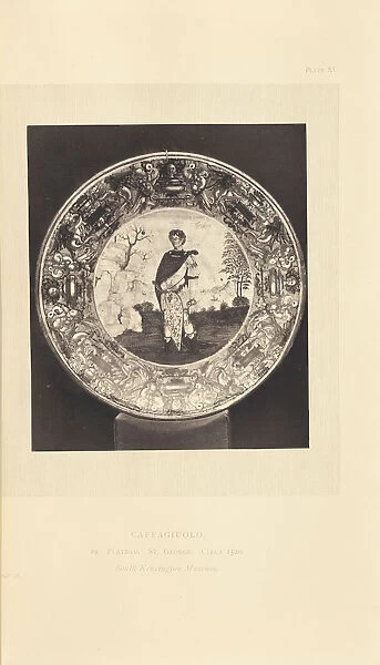 Decorative plate William Chaffers British active 1870s