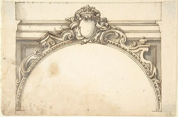 Design Arch Surmounted Cartouche Ducal Crown